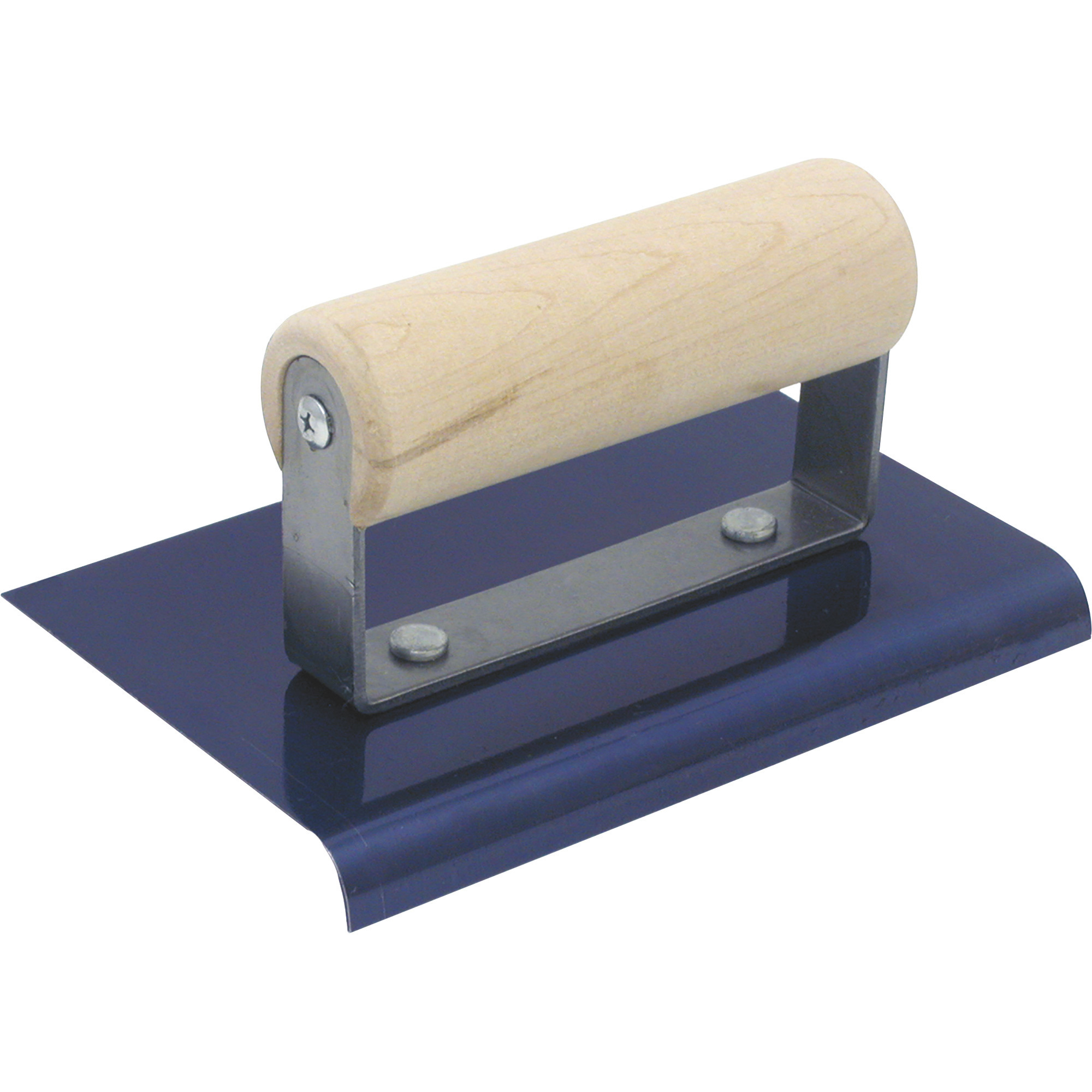 QLT by Marshalltown 3/8in. Radius x 1/2in. Lip Blue Steel Edger Blade, 6in. x 4in., Model# CE556B